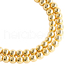 OLYCRAFT 2 Strand Electroplate Non-magnetic Synthetic Hematite Beads Strands G-OC0002-23B-2