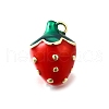 Brass Enamel Pendants KK-Z104-06G-02-1