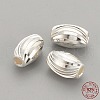 925 Sterling Silver Beads STER-S002-17-7x4mm-3