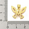 Real 18K Gold Plated Brass with Glass
 Pendants KK-R159-09B-G-3