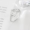 Flower 925 Sterling Silver Finger Rings FS-WG1E6A3-02-1