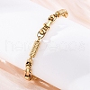 201 Stainless Steel Byzantine Chain Bracelets BJEW-B078-173G-4
