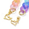 Transparent Acrylic Chains Bag Handles AJEW-BA00036-4