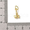 Rack Plating Brass Micro Pave Cubic Zirconia Ice Pick Pinch Bails KK-F883-14G-01-3