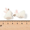 Floking Resin Pendants CRES-D306-07G-4