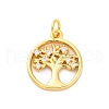 Brass Micro Pave Cubic Zirconia Pendants KK-D325-57G-01-1