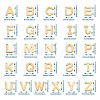 Yilisi 304 Stainless Steel Alphabet Letter Charms STAS-YS0001-03-9