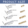 CREATCABIN 1760Pcs 8 Style Glass Twisted Bugle Beads SEED-CN0001-42-2
