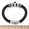 Braided Microfiber Leather Cord Bracelets BJEW-D304-08AS-3