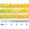 Spray Painted Crackle Glass Beads Strands DGLA-C002-8mm-11-5