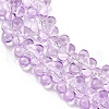 Transparent Glass Beads Strands GLAA-H038-02D-3