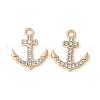Alloy Crystal Rhinestone Pendants PALLOY-E775-20G-1