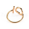 Brass Cuff Rings KK-S360-069-NF-2