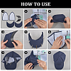  24Pcs 4 Styles Plastic Hat Brim Board for Peaked Cap AJEW-NB0006-26B-3