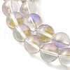 Transparent Electroplate Glass Beads Strands GLAA-T032-T8mm-C07-3