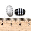 Printed Schima Wood Beads WOOD-L022-02A-3