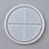2 Compartments Round Tray Silicone Molds DIY-Z005-22-3