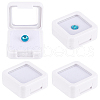 Square Acrylic Loose Diamond Display Boxes CON-WH0107-11B-02-1