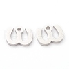 Non-Tarnish 304 Stainless Steel Charms STAS-G244-01W-2