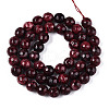 Dyed Natural White Jade Beads Strands G-T139-8mm-60-03-2
