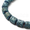 Electroplated Natural Lava Rock Beads Strands G-G984-16D-3