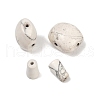 Natural Howlite 3 Hole Guru Beads G-F795-G02-1