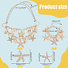   Natural Shell & Alloy Starfish Jewelry Set with ABS Imitation Pearl Beaded DIY-PH0020-73-2