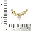 Brass Micro Pave Cubic Zirconia Pendants KK-K293-51G-3