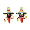 Cinco De Mayo Theme Alloy Enamel Pendants ENAM-V001-05M-G-1