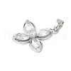 Brass Micro Pave Cubic Zirconia Pendants KK-D357-14B-P-2