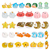 AHADERMAKER 51Pcs 17 Styles Marine Animal Theme Resin Display Decorations CRES-GA0001-12-1