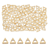 FIBLOOM 100Pcs Brass Beads KK-FI0001-04G-1