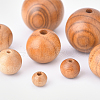 Olycraft 150Pcs 7 Style Wood Beads WOOD-OC0002-35-4