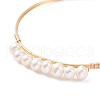 Mother's Day Jewellery Natural Pearl Beaded Bangle BJEW-JB08163-01-4