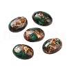 Natural Malachite Cabochons G-E464-42V-1