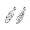 Non-Tarnish 304 Stainless Steel Pendants STAS-K213-04B-P-2