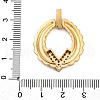 Brass Micro Pave Cubic Zirconia Pendants KK-V009-19G-3