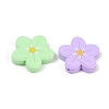 Flower Food Grade Silicone Focal Beads SIL-A011-02B-2