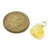 Electroplated Natural Quartz Nuggets Pendants PALLOY-JF02930-2