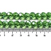 Electroplate Transparent Glass Beads Strands EGLA-A035-T8mm-A11-4
