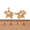 Brass Micro Pave Clear Cubic Zirconia Pendants KK-Z112-38G-3