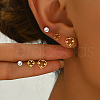 3 Pairs Cute Hollow Heart Stud Earring Sets DH8247-1
