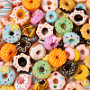 96Pcs 24 Styles Opaque Resin Donut Cabochons RESI-TA0001-64-12