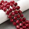 Natural Quartz Dyed Beads Strands G-U023-A02-07-1