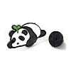 Grass on the Head Panda Enamel Pin JEWB-A019-01B-3