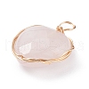 Faceted Heart Natural & Synthetic Gemstone Pendants PALLOY-JF01397-4