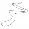 Iron Cable Chain Necklace Making MAK-I019-01C-B-2