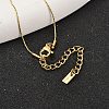 Ion Plating(IP) 304 Stainless Steel with Pendant Necklaces NJEW-K255-29G-3