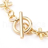 Brass Bar Link Chain Bracelets BJEW-JB06004-3