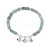 Natural Green Aventurine Beads Charm Bracelets for Men Women BJEW-TA00617-2